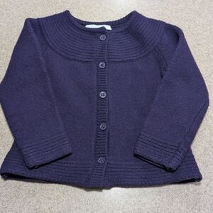 Jojo Maman Bebe Dark Purple Wool Sweater Size 2